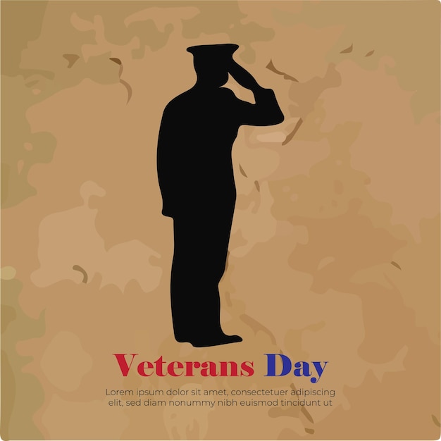 Vector veterans day social media template for instagram post feed