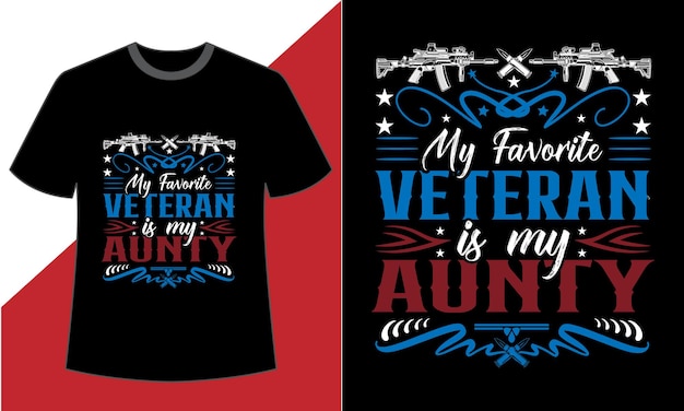 Vettore design della maglietta del giorno dei veterani
