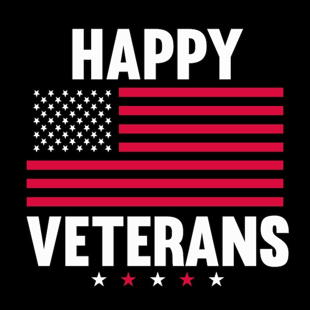 Vector veterans day t-shirt design