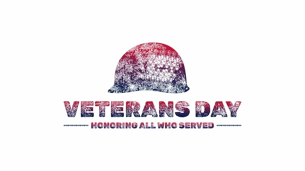 Veterans Day with Army Helmet Design