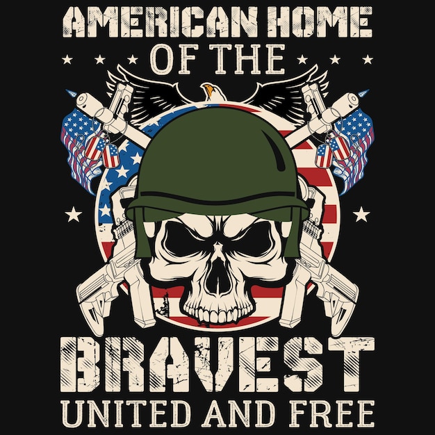 Vector veterans tshirt design