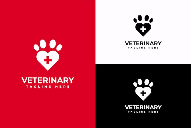 Vector veterinaire logo sjabloon