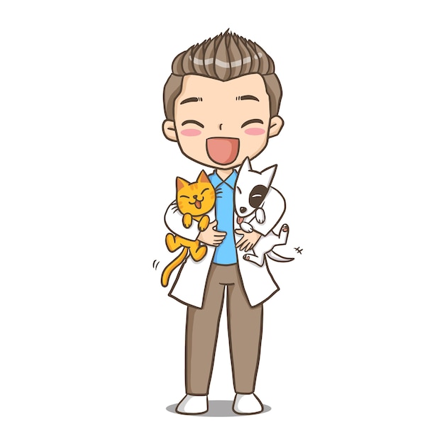 veterinarian anime clipart eps file anime cartoon cute character cartoon model emotion
