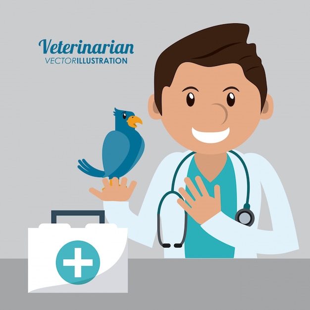 Veterinarian pet clinic icon