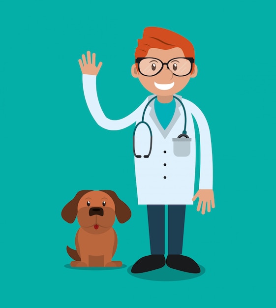 veterinarian related icons image 