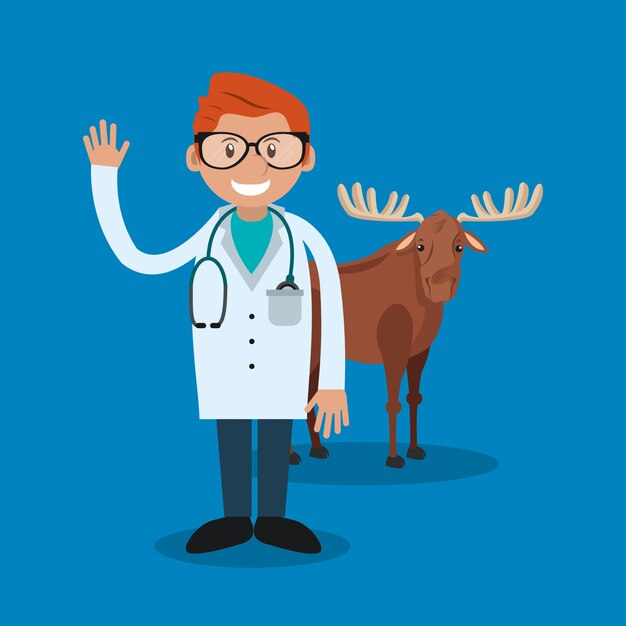 veterinarian related icons image 