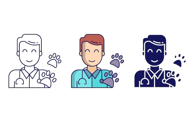 Veterinarians vector icon