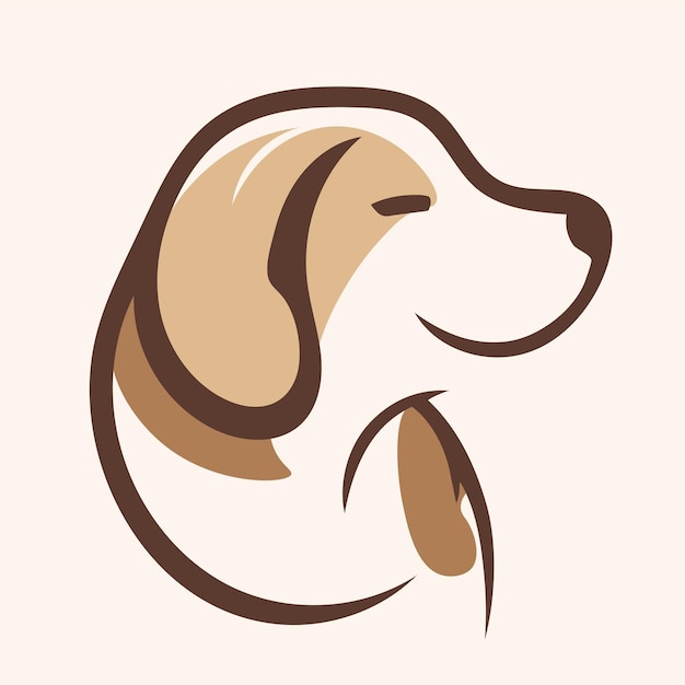 Vector veterinary logo dog