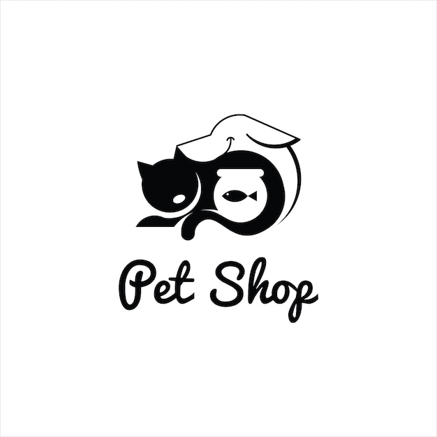 veterinary pet shop vector illustration cute cartoon template