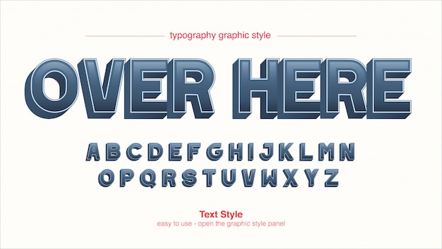 Vetgedrukte hoofdletters typografie