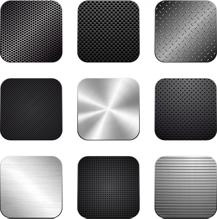 Vector vextor set gestructureerde apps.