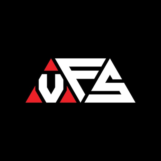 vfs triangle letter logo design with triangle shape vfs triangle logo design monogram vfs triangle vector logo template with red color vfs triangular logo simple elegant and luxurious logo vfs