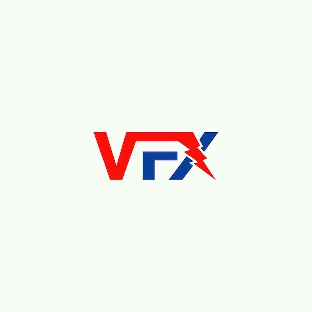 Vector vfx logo ontwerp sjabloon vector