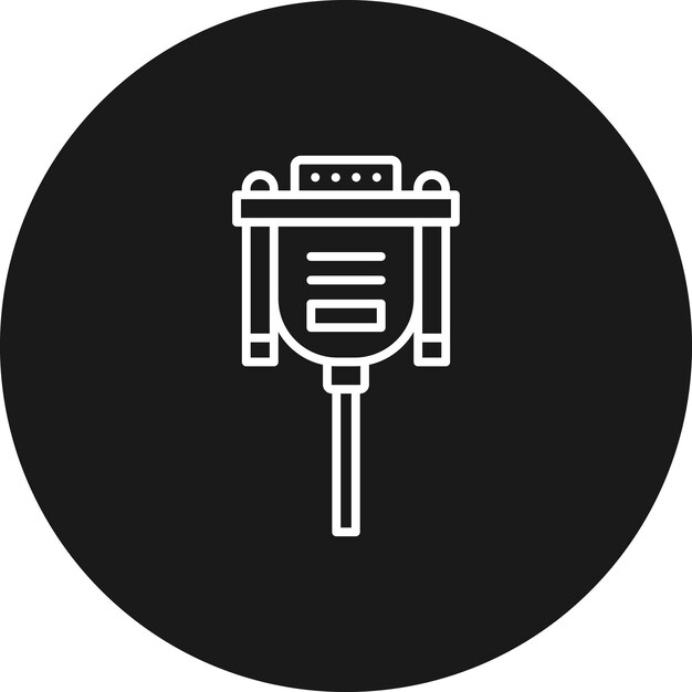 Vgaケーブルベクトルのアイコンをコンピュータとハードウェアのアイコンセットに使用できます