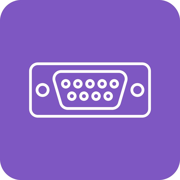 Vga Port icoon vector afbeelding Kan worden gebruikt voor computer en hardware