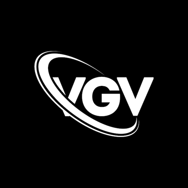 VGV ローゴ VGV LETTER VGV LOGO デザイン VGV のイニシアチルVGV のロゴはサークルと大文字のモノグラムで結びついておりVG VGV はテクノロジービジネスと不動産ブランド用のタイポグラフィーです