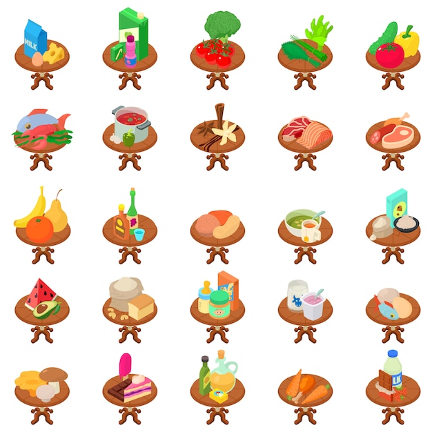 Viand icon set