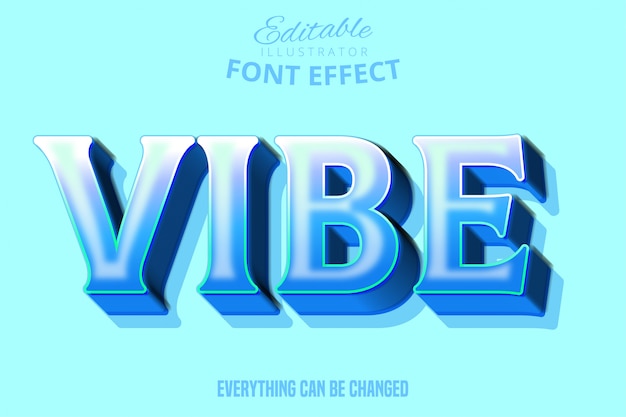 Vibe-tekst, bewerkbaar lettertype-effect