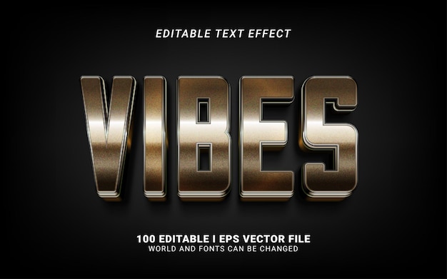 Vibes 3D-stijl teksteffect