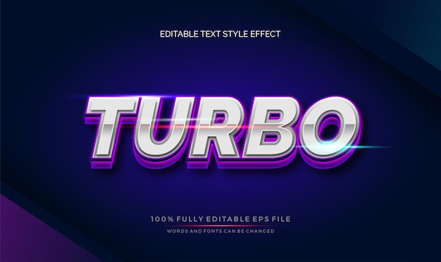 Vibes chrome modern theme text style.  Vector editable text style effect.