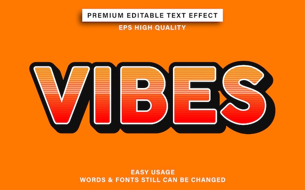 Vibes teksteffect