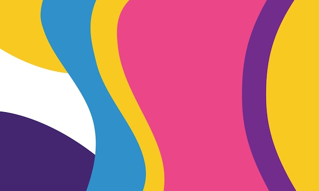 Vibrant abstract achtergrondontwerp vangt de essentie van dynamische en kleurrijke golven Vector