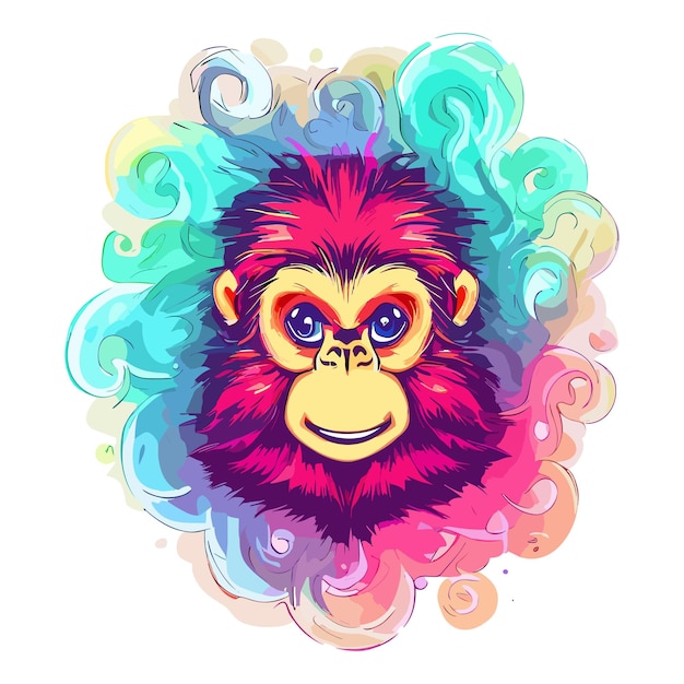 Vibrant Ape Face Delight