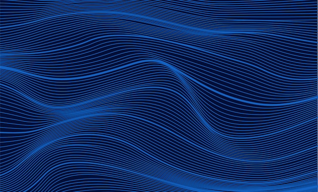 Vibrant blue abstract wave background 