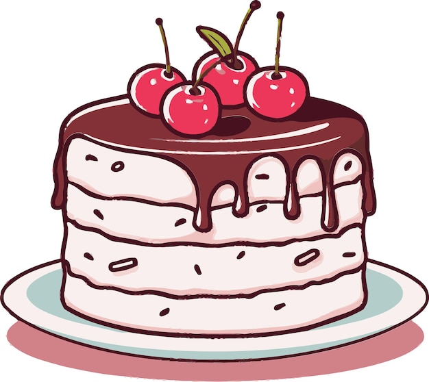 Vibrant Cake Vector Showcase Celebrate with Cake Vector Art