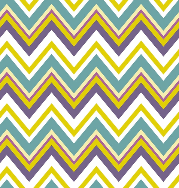 Vibrant chevron seamless pattern made of multicolored zigzags Summery surface design for printing on fabrics