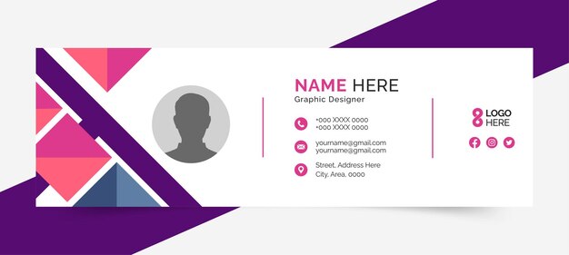 Vibrant cover templates to personalize your social media presence or email signature template