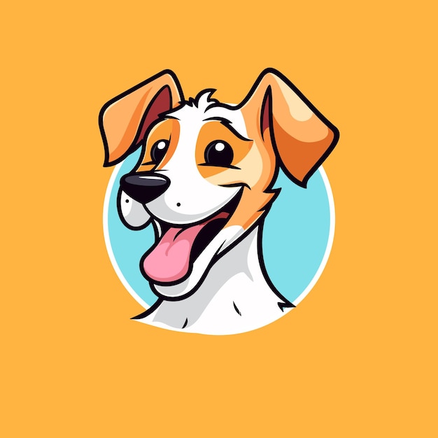 Vibrant Dog Mascot Graphic Vector Illustration for Logo Poster amp Veterinary Branding