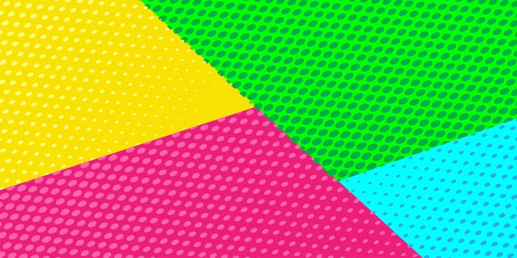Vector 活気のある幾何学的な点点の背景 カラフル
