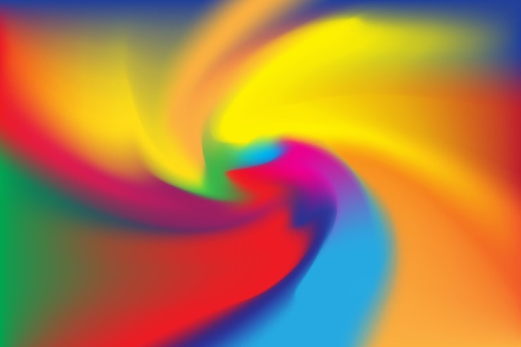 Vector vibrant gradient background abstract color wave eps vector