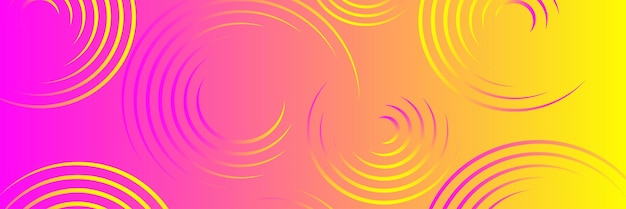 Vibrant Gradient Color Circle Banner Design