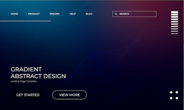 Vibrant Gradient Vector Background voor Creatieve Landing Pages