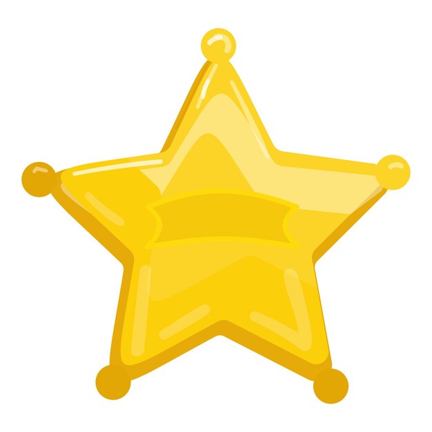 Vector a vibrant illustration of a shiny golden starshaped balloon