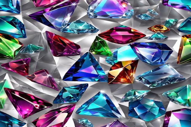 Vettore diamante di cristallo di gioiello vibrante