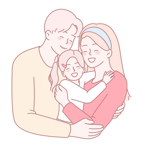 A vibrant and joyful family portrait highlighting the love and togetherness of its members in a