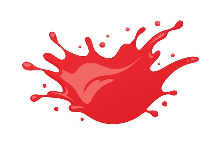 Vector a vibrant red liquid splash captured in a dynamic moment perfect for graphic design