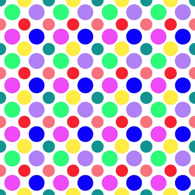 Vibrant seamless pattern of multicolored bubbles for wrapping and printing