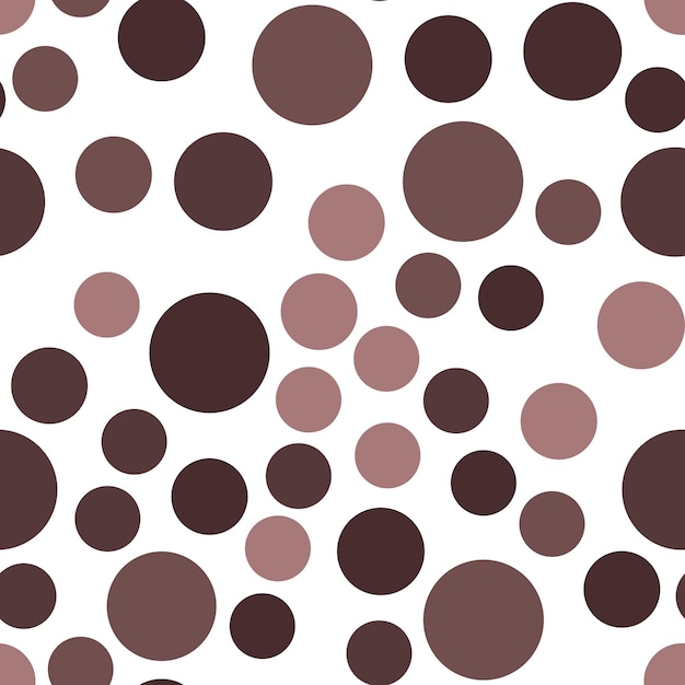 Vibrant seamless repeating pattern of dark brown and black bubbles for printing on clothes bags