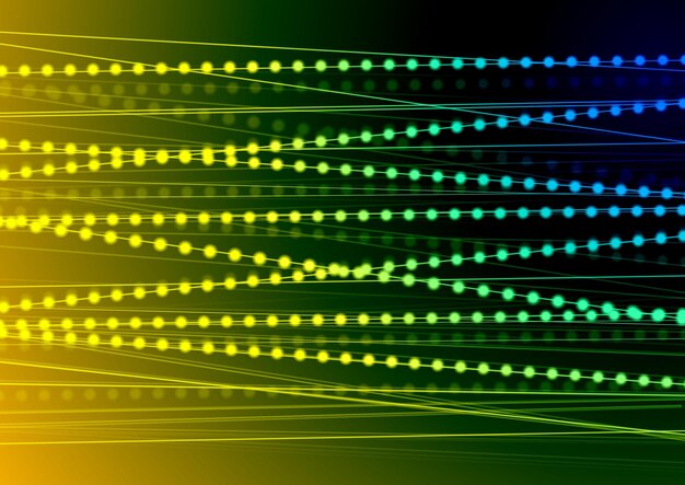 Linee lucide vibranti e sfondo astratto perline disegno vettoriale