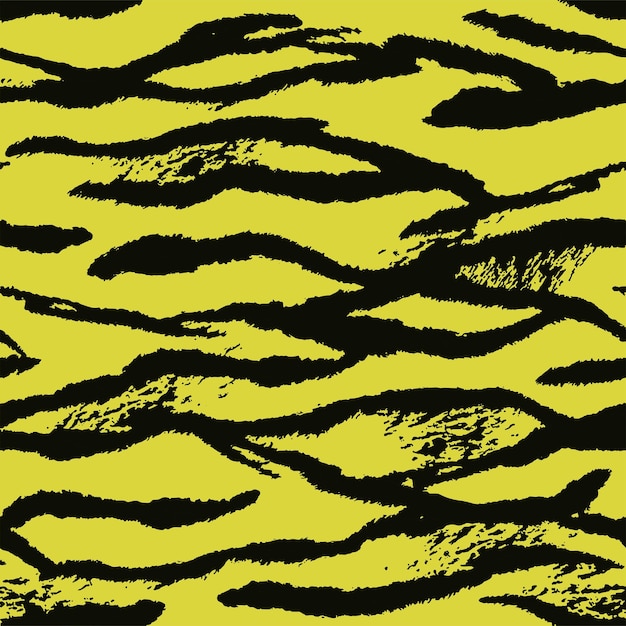 VIBRANT TIGER ANIMAL SKIN SEAMLESS PATTERN