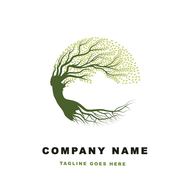 Vibrant tree logo design tree vector Tree of life logo design inspiration