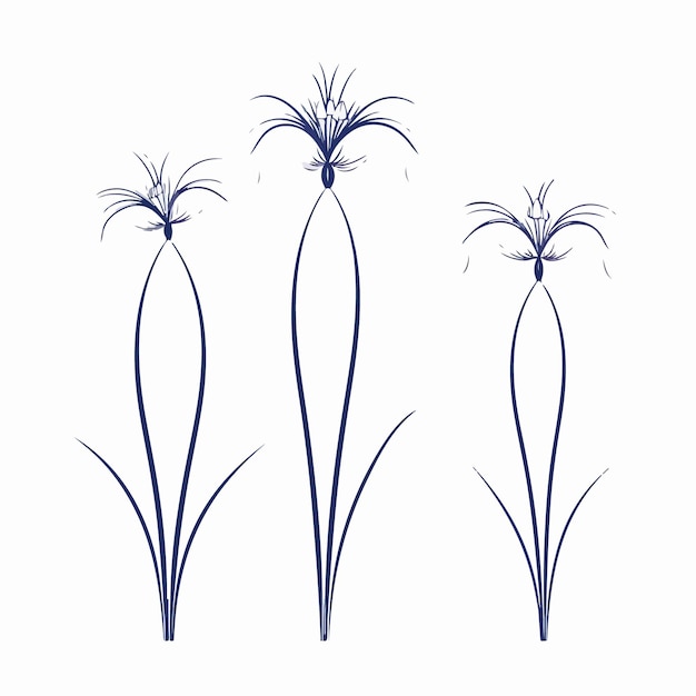 Vector vibrant vector bluebell illustrations showcasing the natural beauty of these flowers