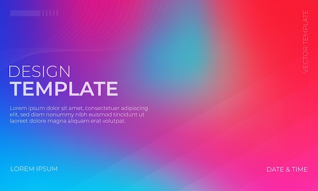 Vibrant Vector Gradient Grainy Texture in rode cyan en magenta tinten