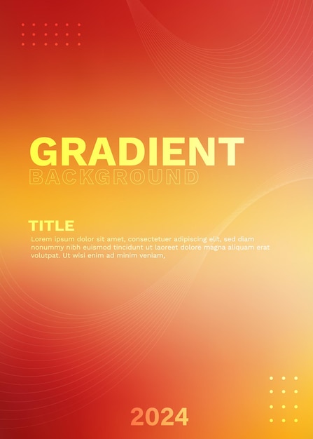 Vibrant Yellow and Red Gradient Background Vector Design