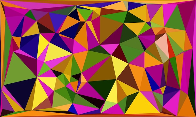 Vibrante veelhoekige achtergronden met dynamische geometrische vormen en kleuren voor digitaal ontwerp