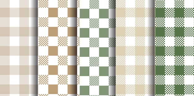 Vichy Naadloze set Pastel pastel patroon Achtergrond voor Pasen behang deken